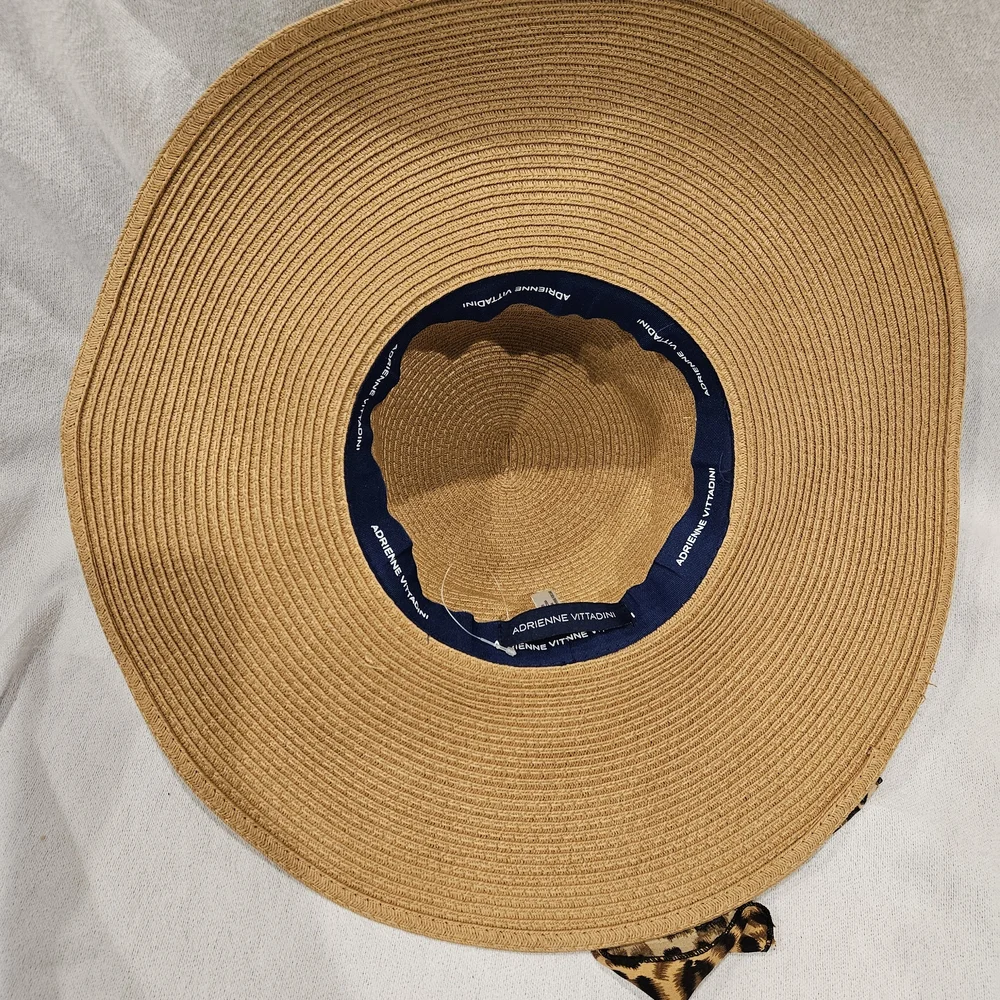 Adrienne Vittadini Strae Hat with Leopard Print Band - Picture 8 of 12